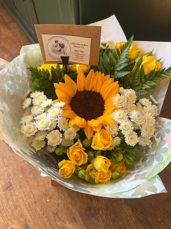 Flowers delivered to customer