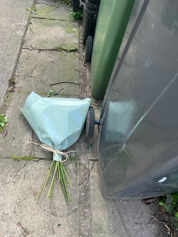 Flowers delivered to customer