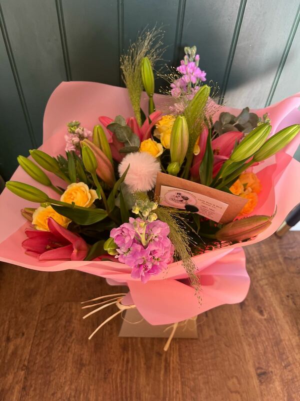Flowers delivered to customer