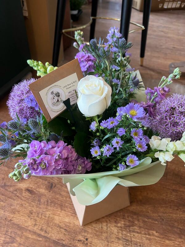 Flowers delivered to customer