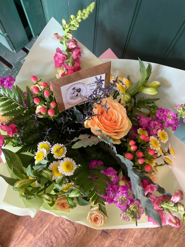 Flowers delivered to customer