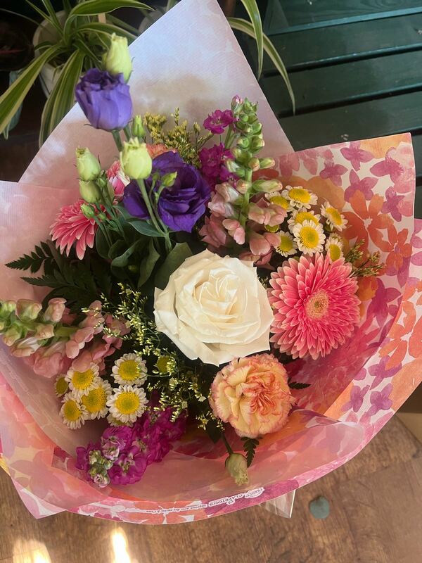 Flowers delivered to customer