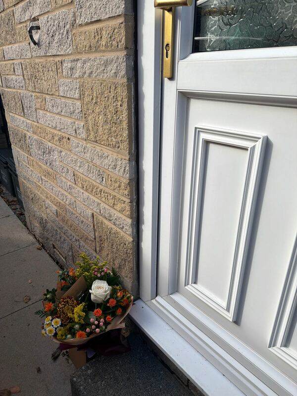 Flowers delivered to customer