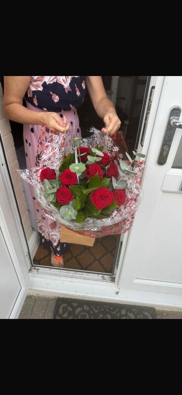 Flowers delivered to customer