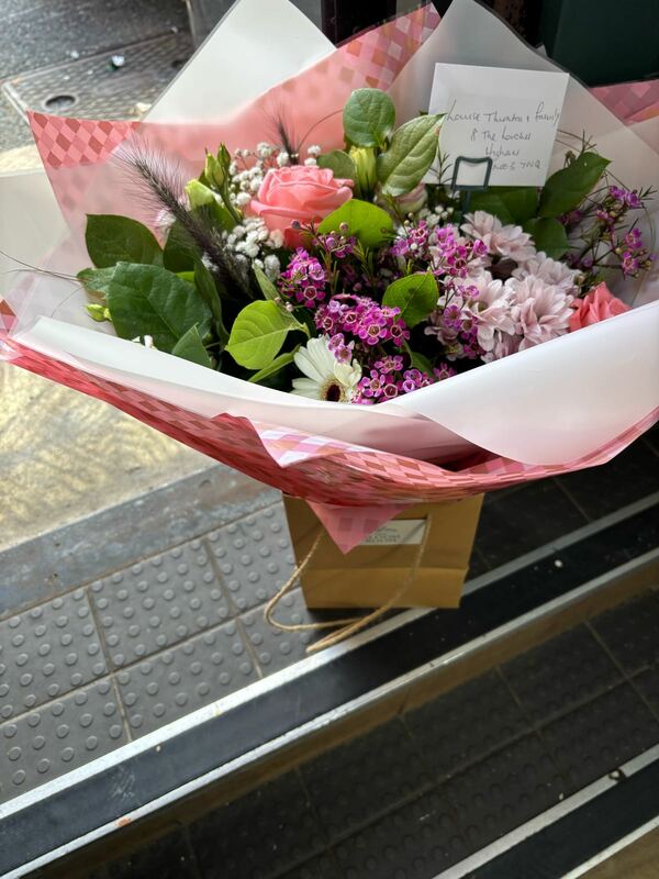 Flowers delivered to customer