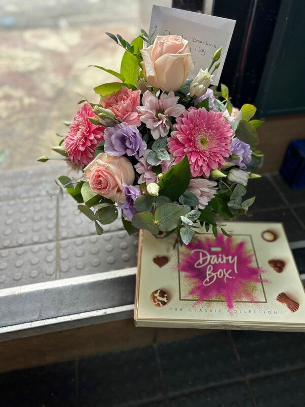 Flowers delivered to customer