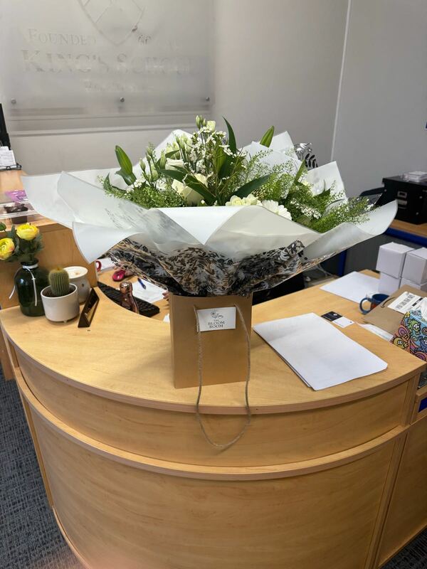 Flowers delivered to customer