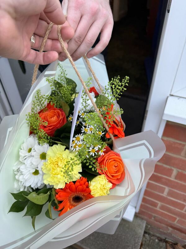 Flowers delivered to customer