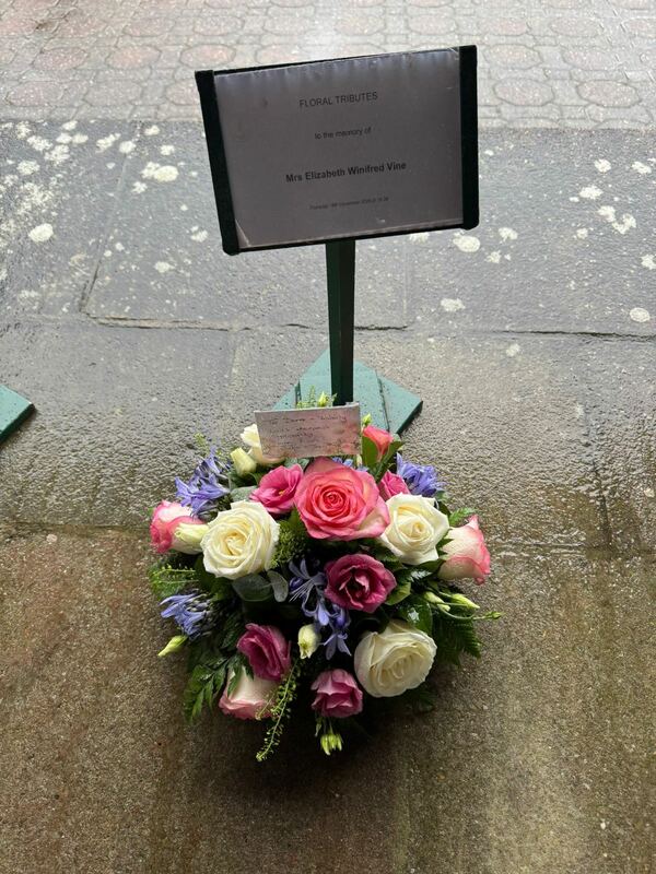 Flowers delivered to customer