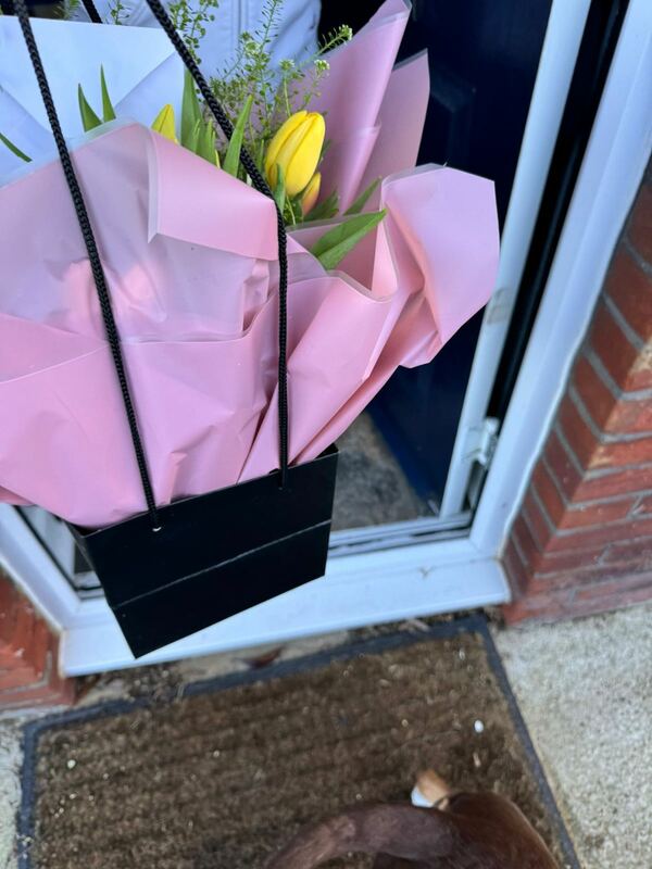 Flowers delivered to customer