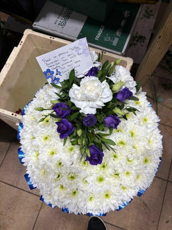 Flowers delivered to customer