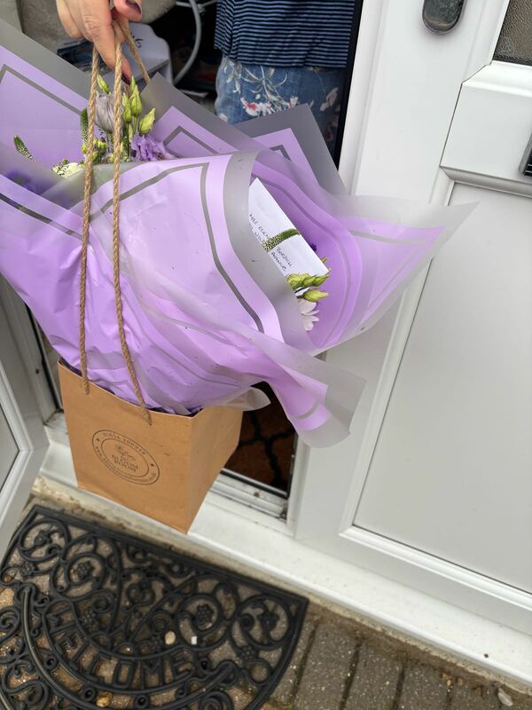 Flowers delivered to customer