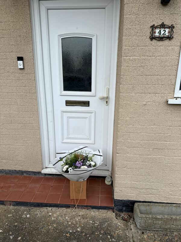 Flowers delivered to customer