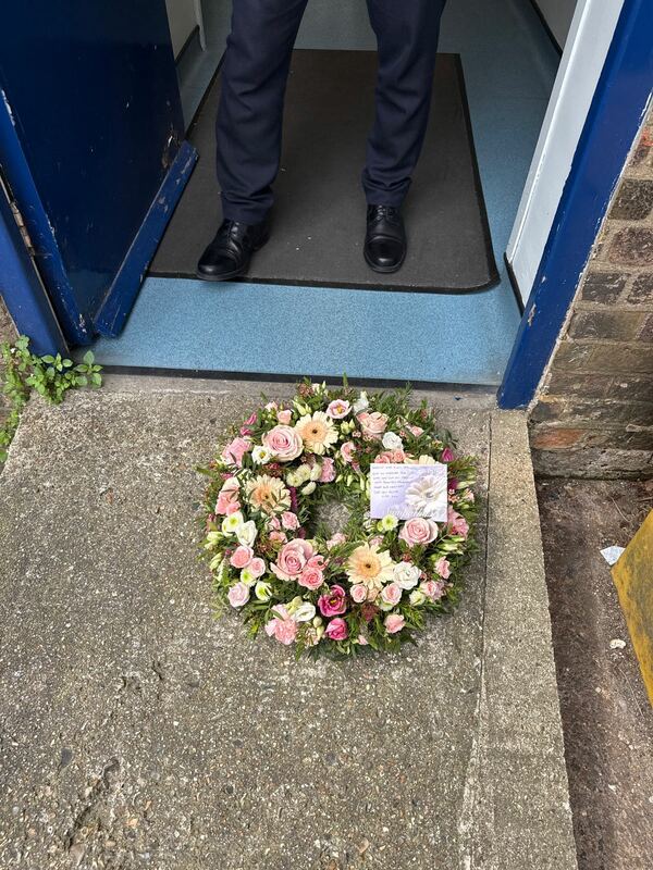 Flowers delivered to customer