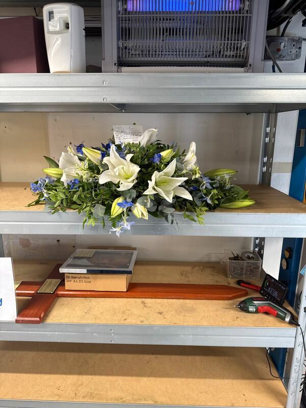 Flowers delivered to customer