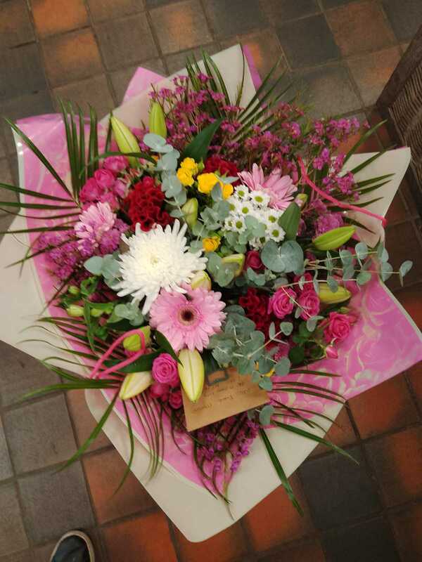 Flowers delivered to customer