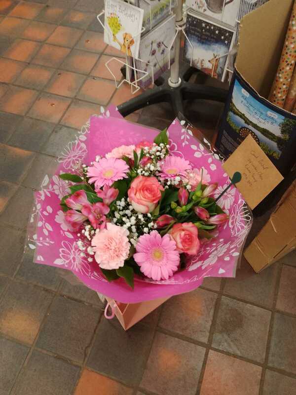 Flowers delivered to customer