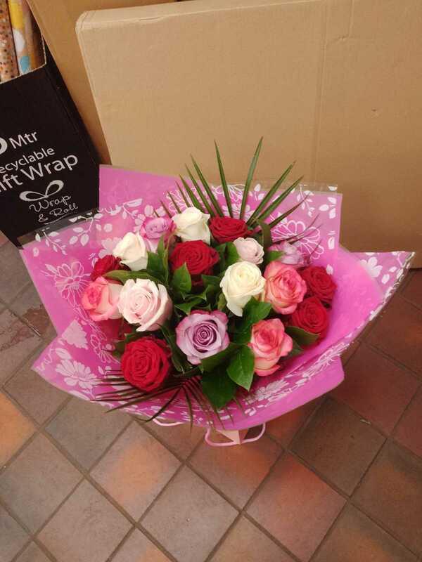 Flowers delivered to customer