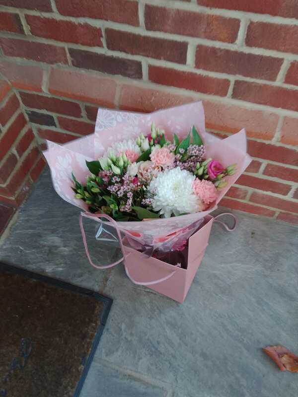 Flowers delivered to customer