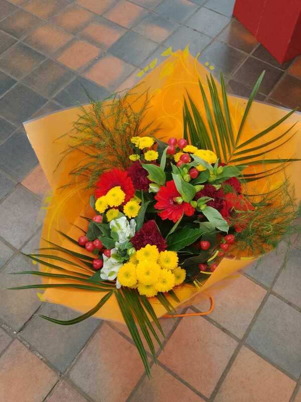 Flowers delivered to customer