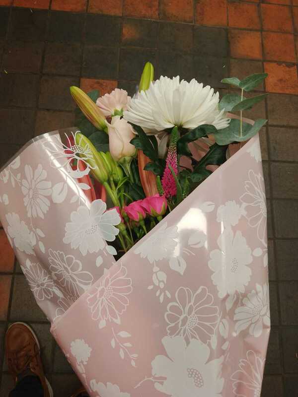 Flowers delivered to customer
