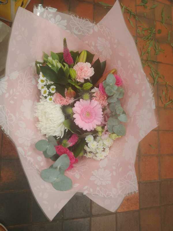 Flowers delivered to customer