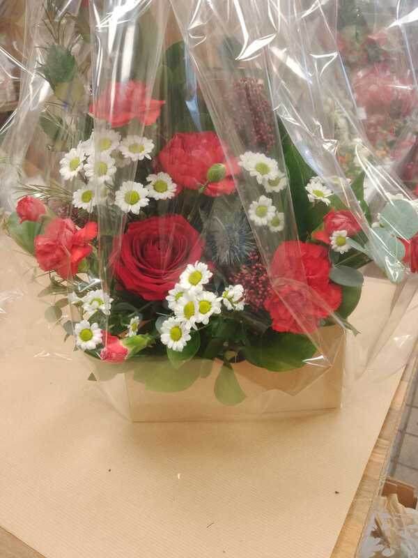 Flowers delivered to customer