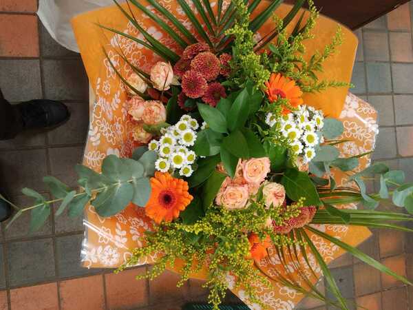 Flowers delivered to customer
