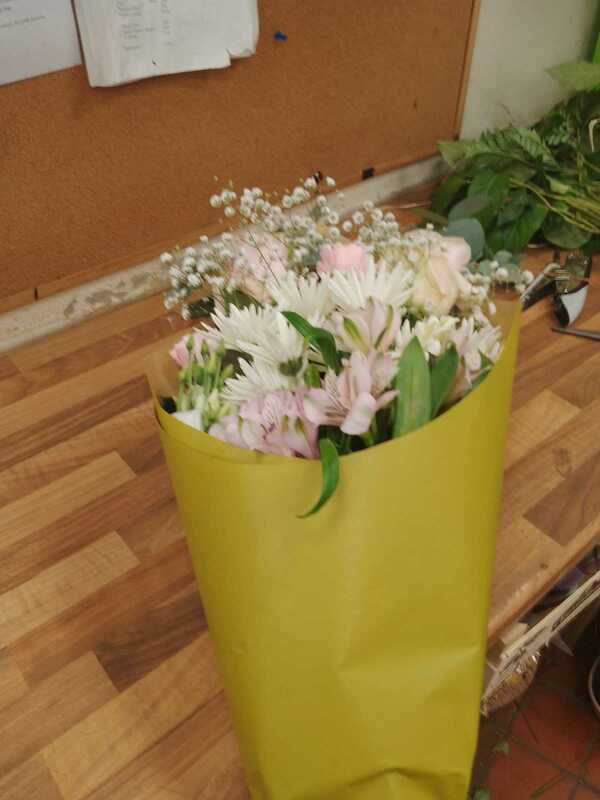 Flowers delivered to customer