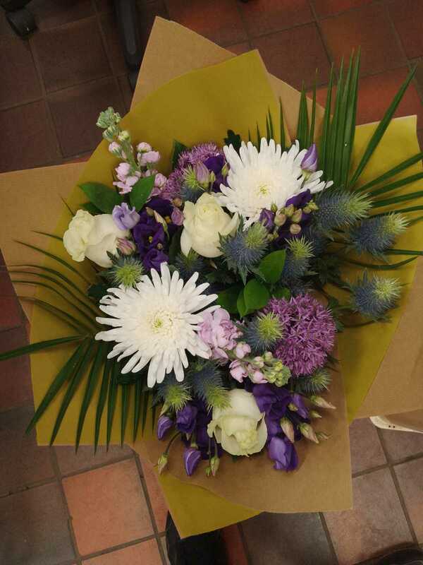 Flowers delivered to customer