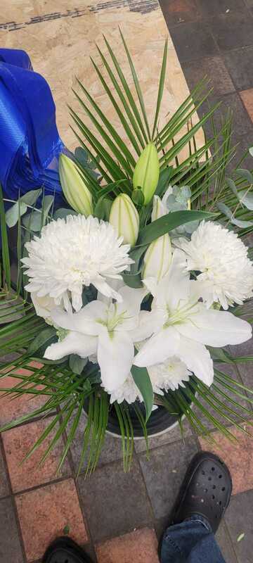 Flowers delivered to customer