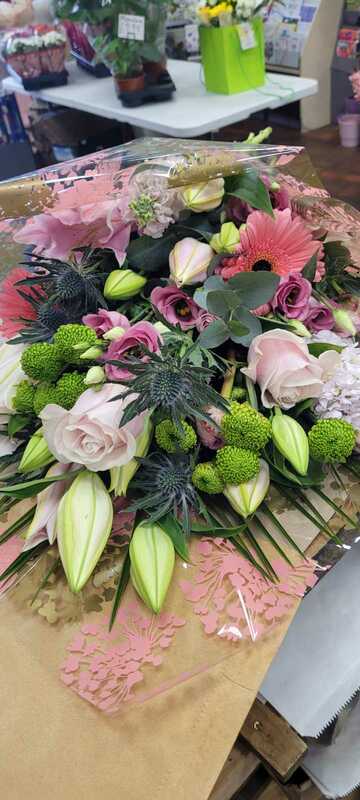 Flowers delivered to customer