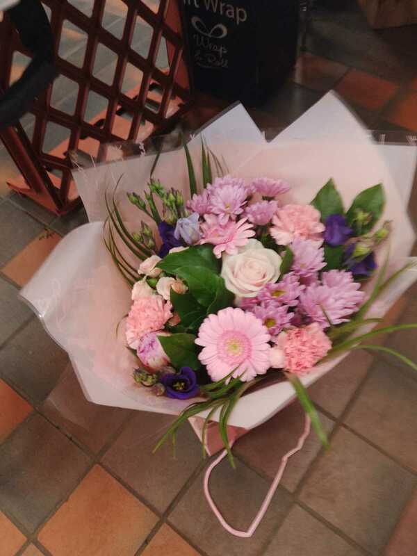 Flowers delivered to customer
