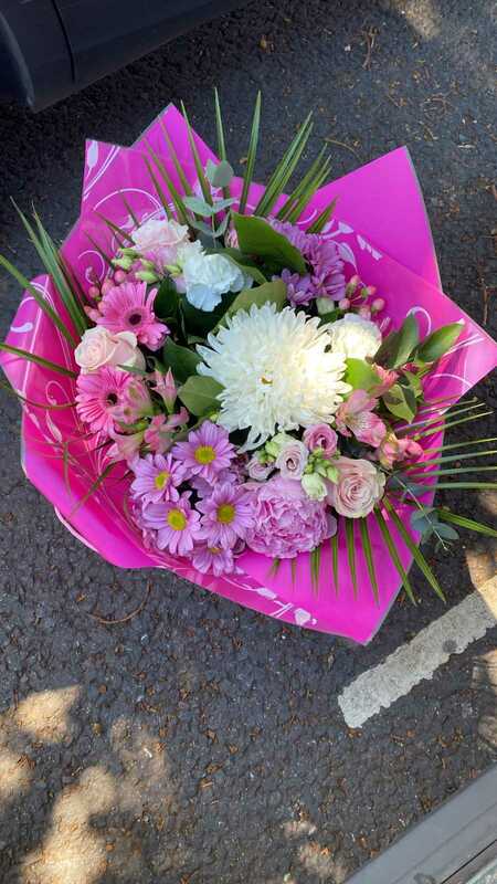 Flowers delivered to customer