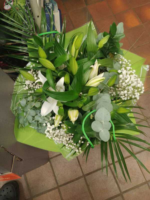 Flowers delivered to customer