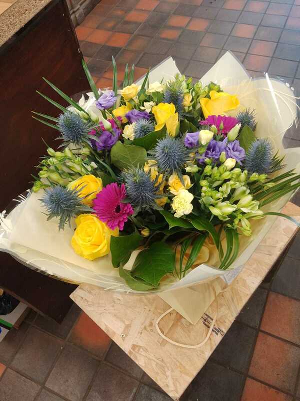 Flowers delivered to customer