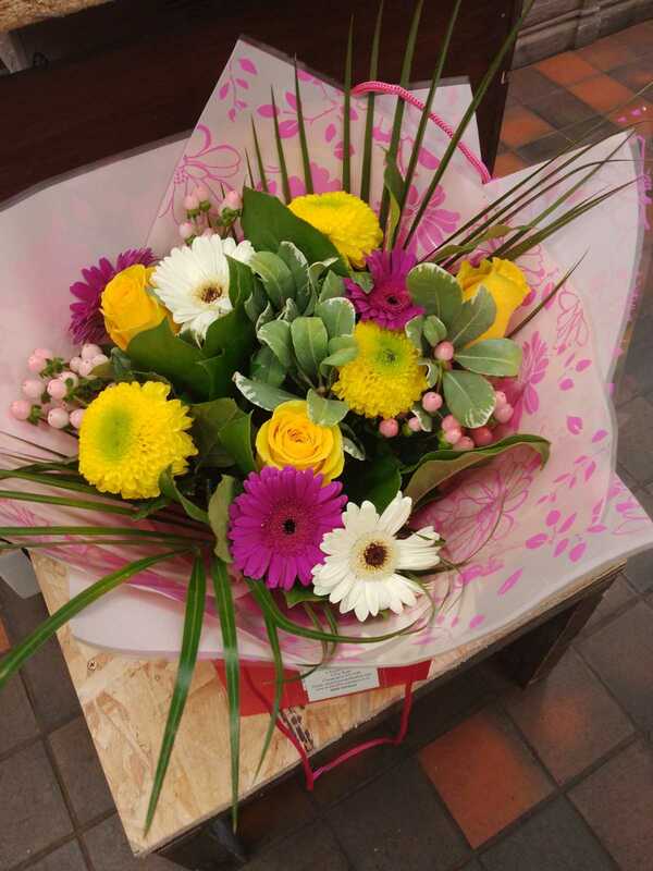 Flowers delivered to customer
