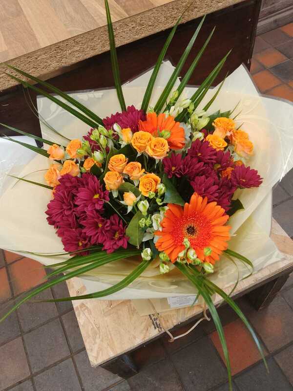 Flowers delivered to customer