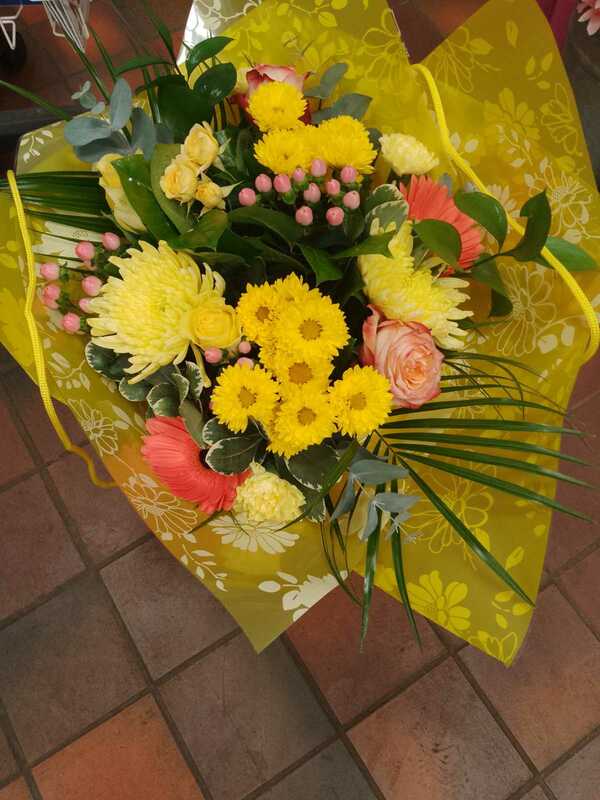 Flowers delivered to customer