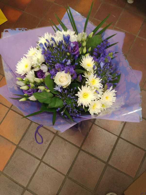 Flowers delivered to customer