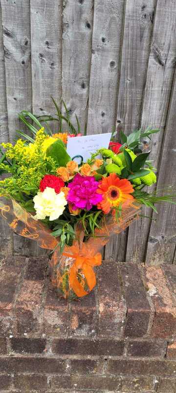 Flowers delivered to customer