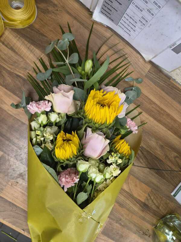 Flowers delivered to customer