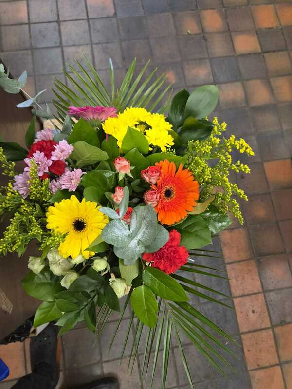 Flowers delivered to customer