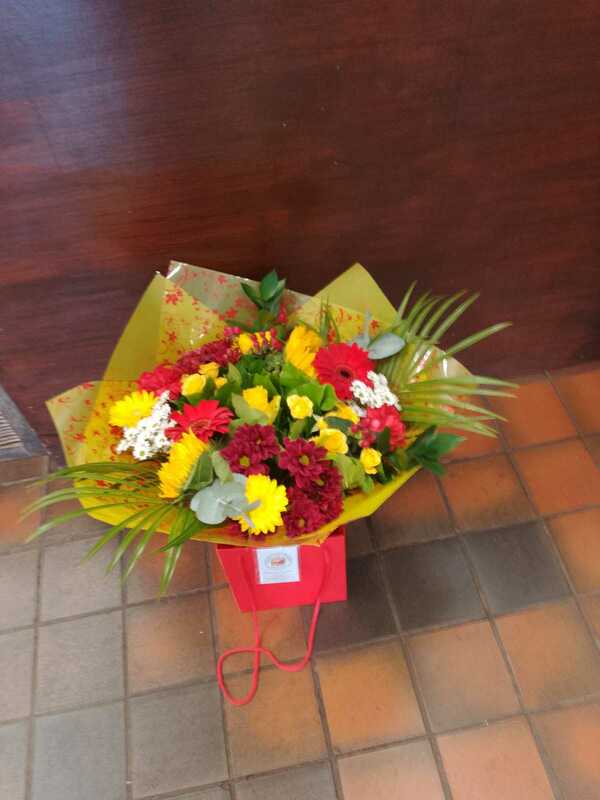 Flowers delivered to customer