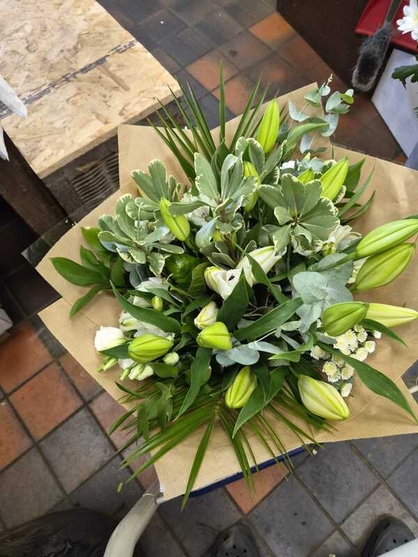 Flowers delivered to customer