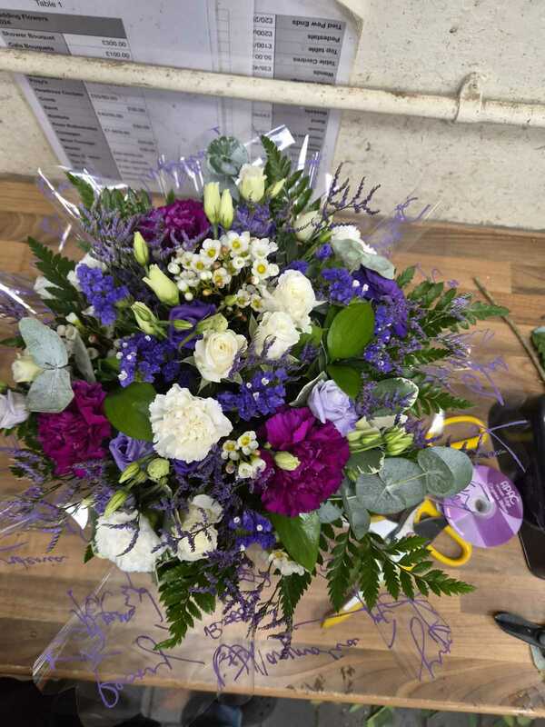 Flowers delivered to customer