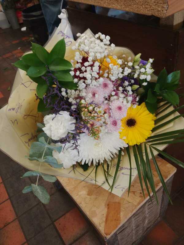 Flowers delivered to customer