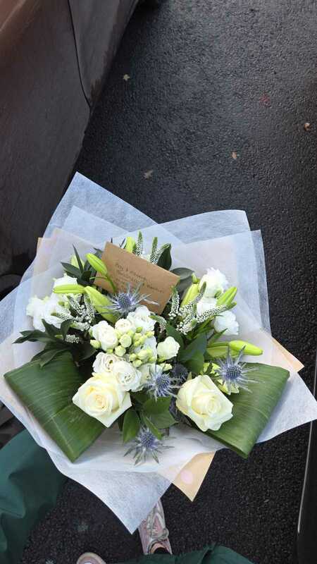 Flowers delivered to customer
