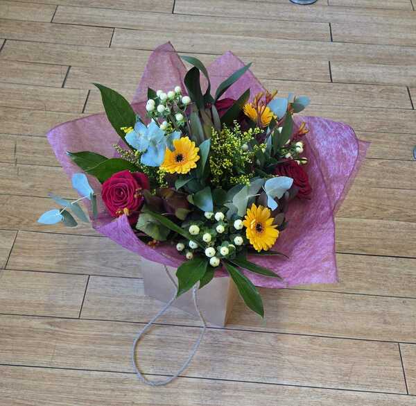 Flowers delivered to customer