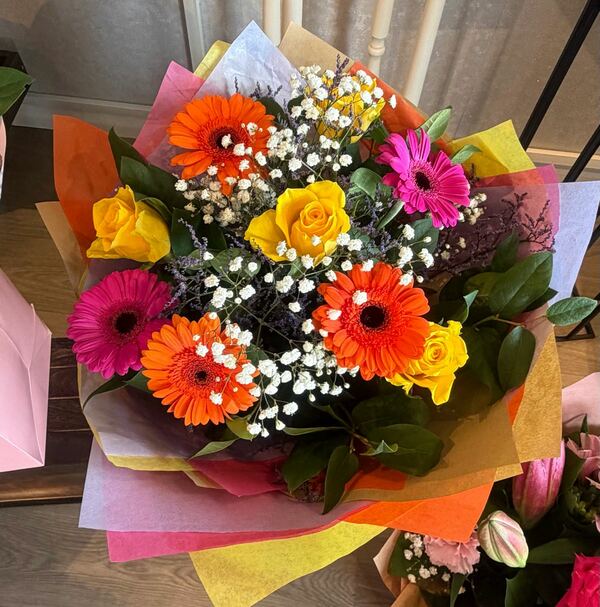 Flowers delivered to customer